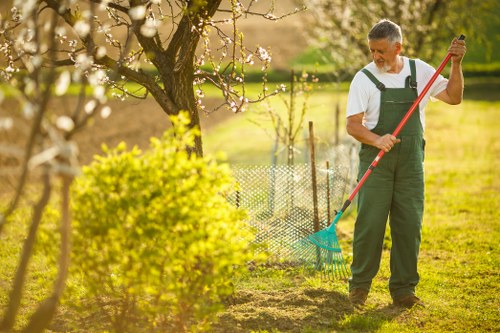 French drain and gravel drainage solution for a local garden